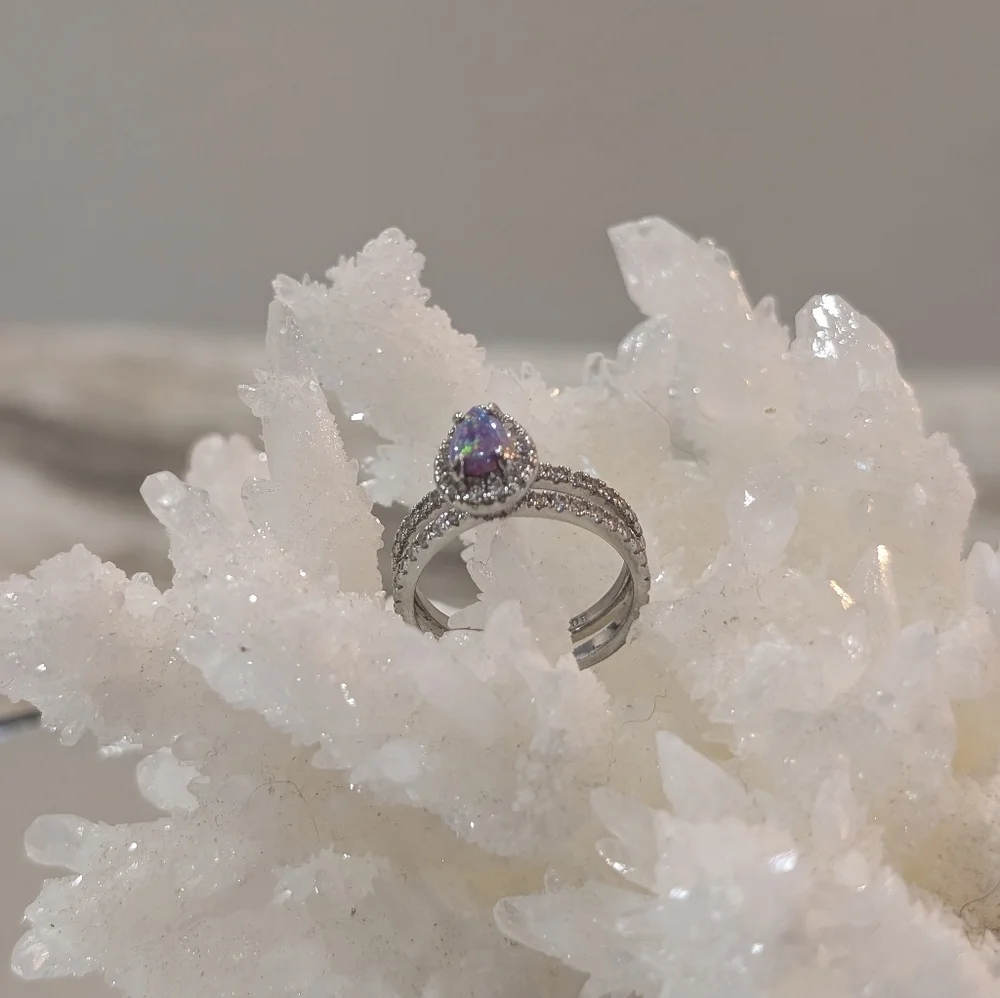 Bomb Party Fire Opal Ring - Picture 4 of 7